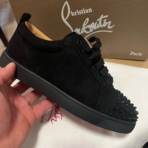 Authentic red bottoms for men size 9 low tops. Worn once